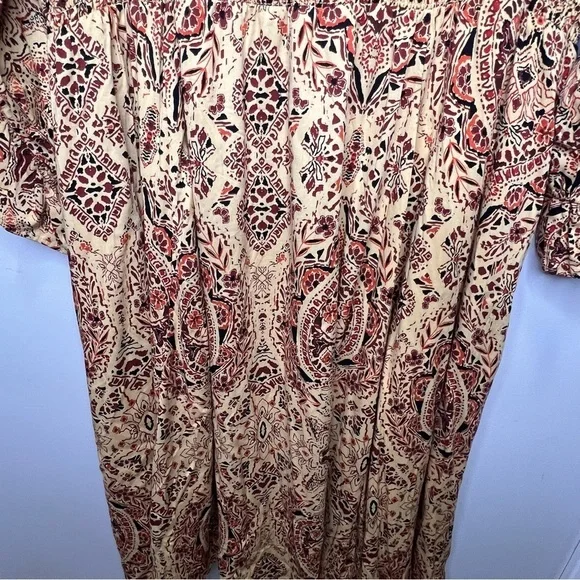 Torrid Midi Challis Smocked Waist Surplice Dress Size 2X - Picture 8 of 14